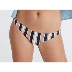 NWT MADEWELL Bikini Bottoms in Academy Stripe